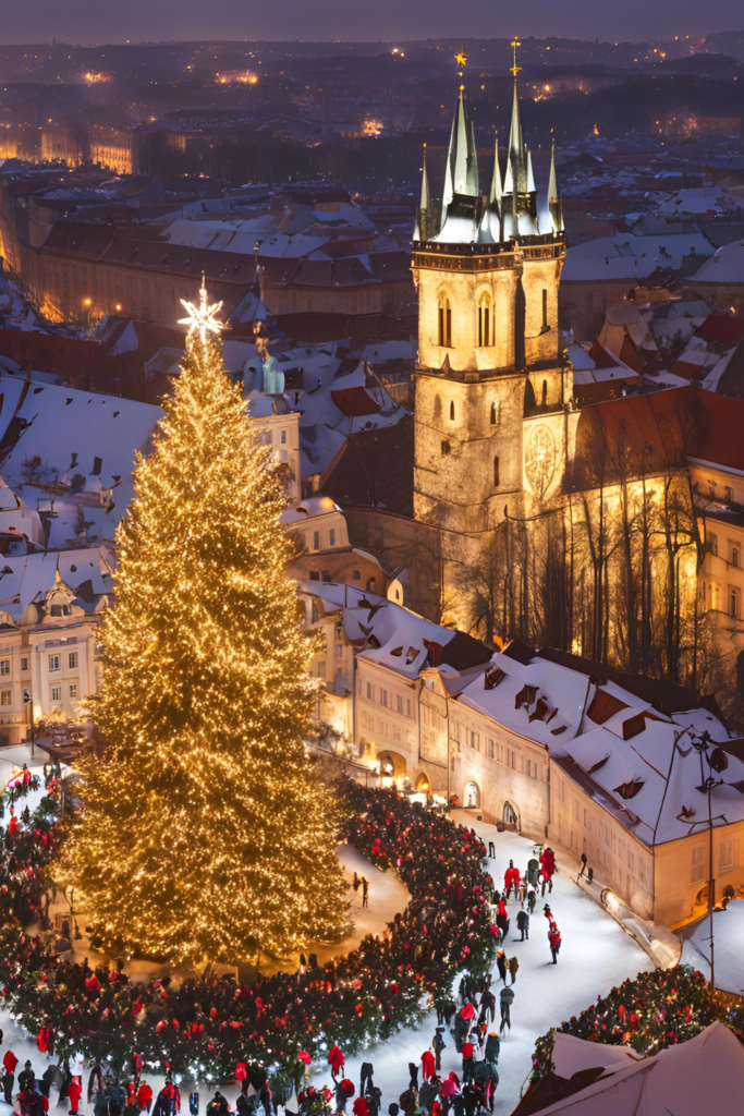  Prague, with its medieval streets, historic castles, and charming atmosphere, looks like it’s straight out of a fairytale during the winter season. The Christmas markets are some of the most picturesque in Europe.