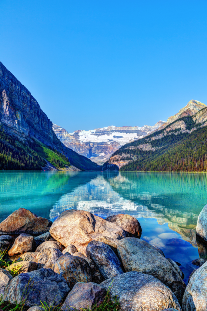 Banff National Park, Canada
Towering snow-capped peaks, turquoise glacial lakes, and endless trails winding through pine forests.