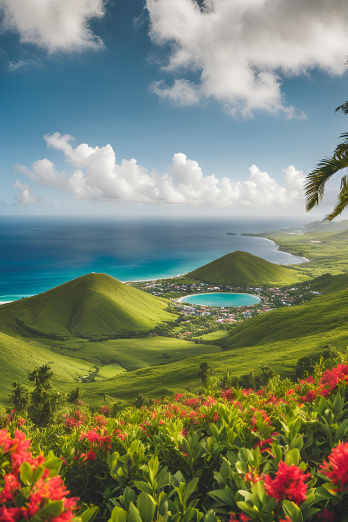 St. Kitts and Nevis offer a perfect mix of history and nature. On St. Kitts, explore Brimstone Hill Fortress, a UNESCO World Heritage Site, or take a scenic ride on the St. Kitts Scenic Railway. Over on Nevis, relax on Pinney’s Beach or hike Nevis Peak for panoramic views.