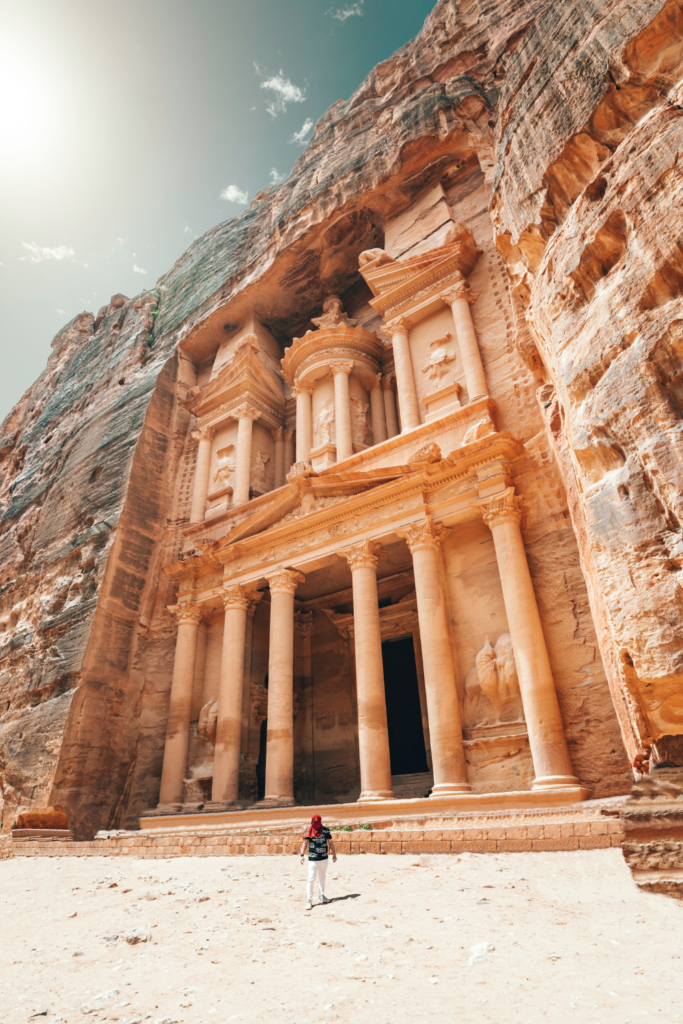 A UNESCO World Heritage Site, Petra is an ancient city carved into rose-red rock, offering both mystery and awe.