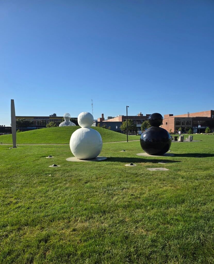 Pappajohn Sculpture Park in downtown Des Moines Iowa