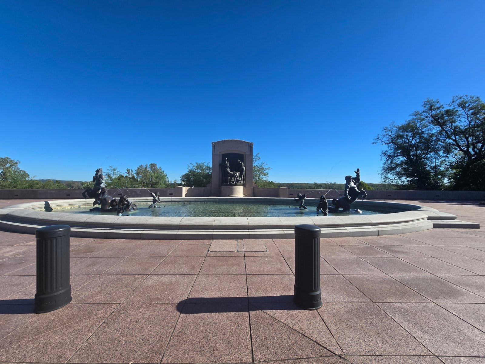 Fountain of the Centaurs on the north lawn of the Missouri State Capitol