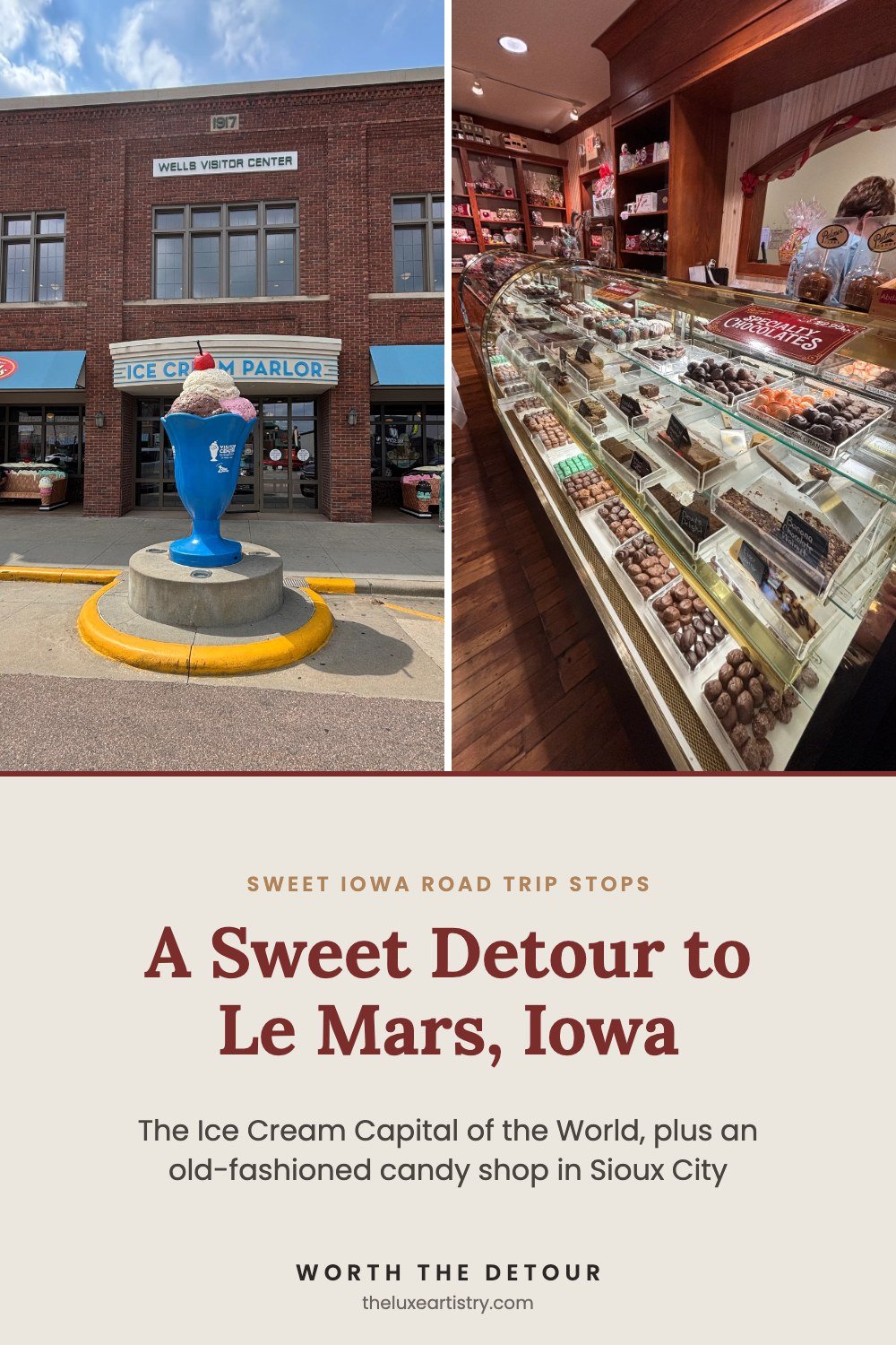 A Sweet Detour to Le Mars, Iowa - The Ice Cream Capital of the World, plus an old-fashioned candy shop in Sioux City